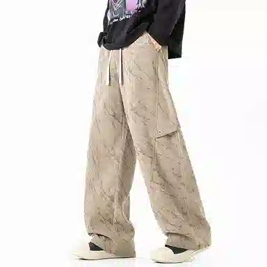 金盾 美式宽松阔腿休闲裤 男款