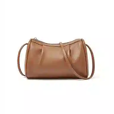 老人头 时尚百搭小众设计潮流通勤简约 牛皮 斜挎单肩包 常规 女款 多色