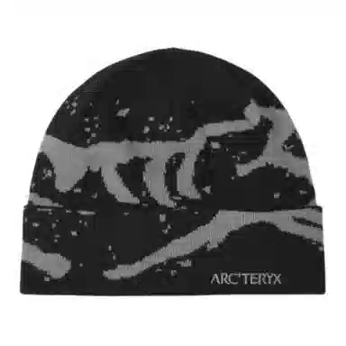 Arcteryx Logo Recycled Polyester Beanie Black
