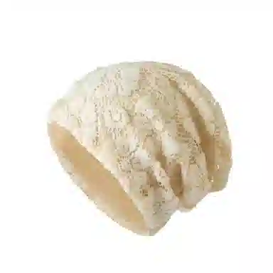 氧气樱桃 镂空花朵针织简约防寒双层针织花朵包头帽 棉 帽子 男女同款情侣款