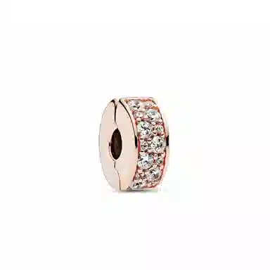 Pandora Sparkling Elegance Silicone Clip Rose Gold
