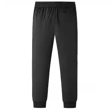 鸭鸭 户外保暖休闲裤男士束脚时尚纯色抽绳百搭加厚羽绒裤 男女同款