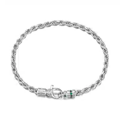 IDEAGEMER Iris Braided Chain Bracelet Copper Men