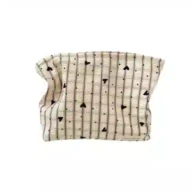 馨枕居方格爱心化妆包女日韩简约便携式大容量护肤品洗漱收纳包化妆包 便携收纳防尘