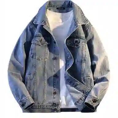 【dme】 春秋美式复古多袋时尚上衣秋季宽松百搭翻领潮牌休闲夹克牛仔外套 男女同款