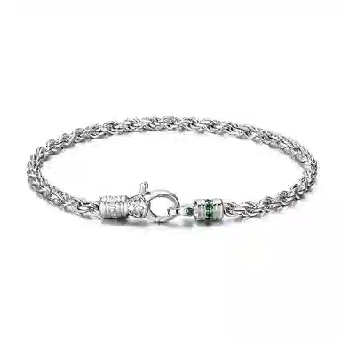 IDEAGEMER Iris Braided Chain Bracelet Copper Men