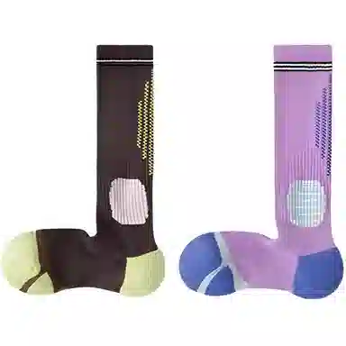 妮轻 健身跳绳肌能运动高筒袜 女款