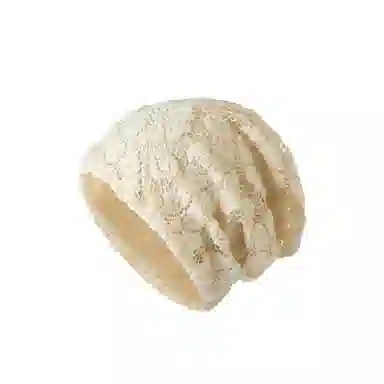 氧气樱桃 镂空花朵针织简约防寒双层针织花朵包头帽 棉 帽子 男女同款情侣款