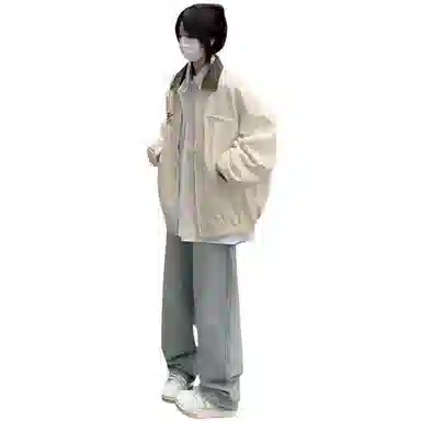 黛尔佳人 宽松适中长袖棒球服 女款