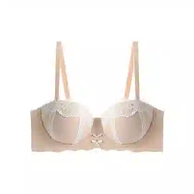 内在密码 聚拢内衣女小胸显大纯欲风格蕾丝花边法式性感半杯无钢圈上托防下垂收副乳文胸 女款