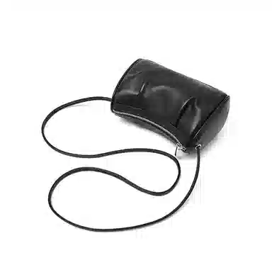 老人头 时尚百搭小众设计潮流通勤简约 牛皮 斜挎单肩包 常规 女款 多色