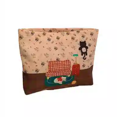 馨枕居卡通印花单层化妆包大容量耐磨美妆包轻便便捷收纳包化妆包 便携收纳防尘