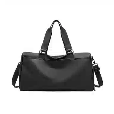 红蜻蜓 潮流简约大容量时尚纯色 织物 旅行包 男女同款情侣款 黑色