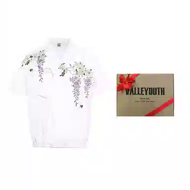 VALLEYOUTH Floral Embroidered Shirt