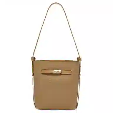 百思图 简约时尚轻便实用经典设计百搭款式 皮革 单肩包 中号 女款 多色