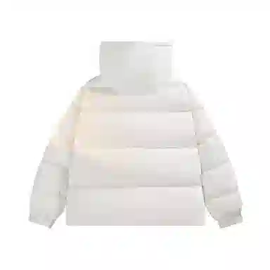 鸭鸭 百搭纯色户外蓬松保暖抗寒加厚耐磨防风锁温舒适亲肤简约连帽拉链长袖面包服羽绒服 男女同款