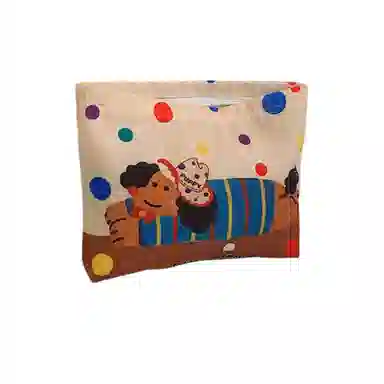 馨枕居卡通印花单层化妆包大容量耐磨美妆包轻便便捷收纳包化妆包 便携收纳防尘