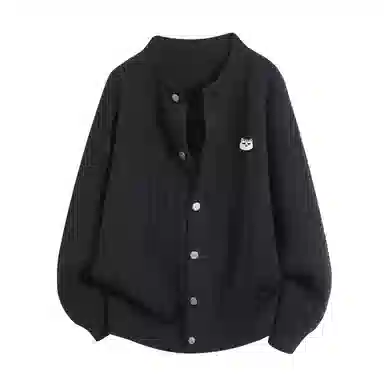 Wuhuangmao Embroidered Casual Knit Cardigan