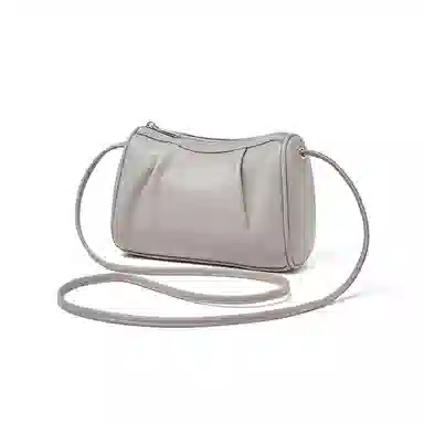 老人头 时尚百搭小众设计潮流通勤简约 牛皮 斜挎单肩包 常规 女款 多色