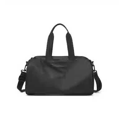 红蜻蜓 复古大容量短途出差游泳运动背包 织物 旅行包 男女同款情侣款 黑色