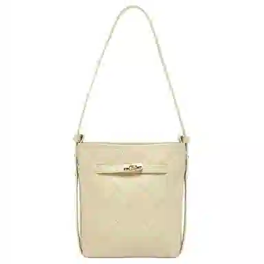 百思图 简约时尚轻便实用经典设计百搭款式 皮革 单肩包 中号 女款 多色