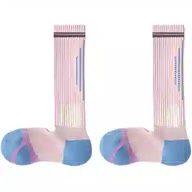 妮轻 健身跳绳肌能运动高筒袜 女款