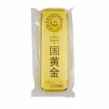 石在行 仿真金条假金砖银行铜镀金样品金条金店柜台展示投资金块道具 锌合金 摆件 男女同款情侣款