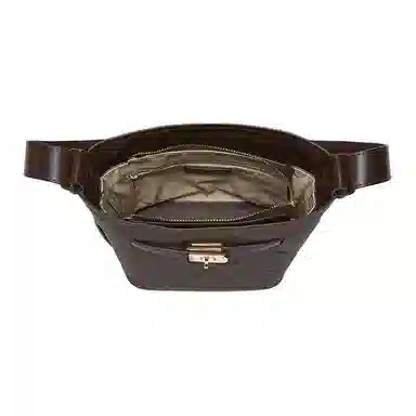 百思图 简约时尚轻便实用经典设计百搭款式 皮革 单肩包 中号 女款 多色