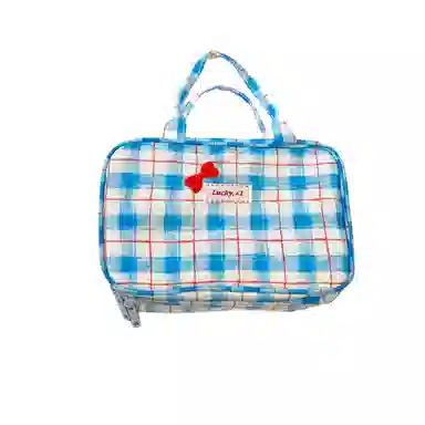 馨枕居少女粉色三层化妆包大容量便携式手提化妆袋旅行出差化妆品收纳包化妆包 便携收纳防尘