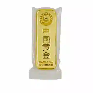 石在行 仿真金条假金砖银行铜镀金样品金条金店柜台展示投资金块道具 锌合金 摆件 男女同款情侣款