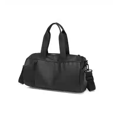 红蜻蜓 复古大容量短途出差游泳运动背包 织物 旅行包 男女同款情侣款 黑色