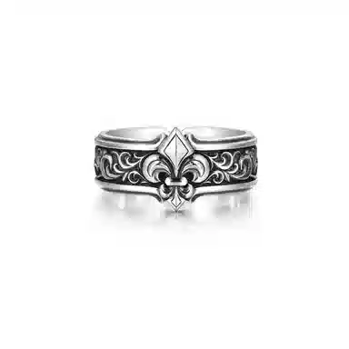 IDEAGEMER 925 Silver Ring Men