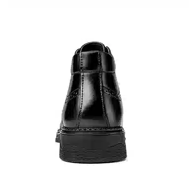 八哥 牛皮头层牛皮 英伦风 复古经典 加绒保暖 短靴 男款