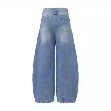 COLDSTONE Crack Knife Wide Leg Jeans