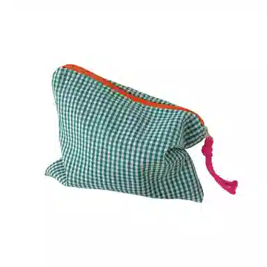 馨枕居大容量撞色格子包化妆包女便携化妆品收纳袋护肤品洗漱收纳化妆包 便携收纳防尘