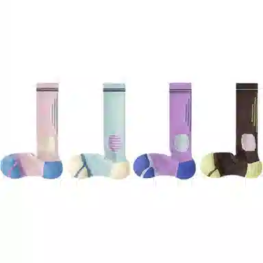 妮轻 健身跳绳肌能运动高筒袜 女款