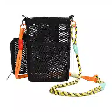 醇龙 网面设计轻便镂空透气 尼龙 斜挎包 女款 多色