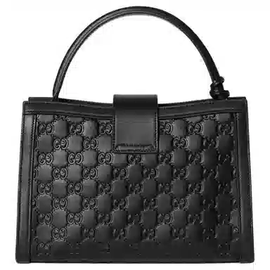 GUCCI Padlock Medium Shoulder Bag Black