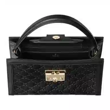 GUCCI Padlock Medium Shoulder Bag Black