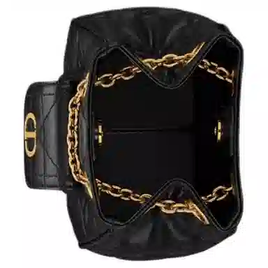 DIOR Caro Multicarry Small Black Lambskin Backpack