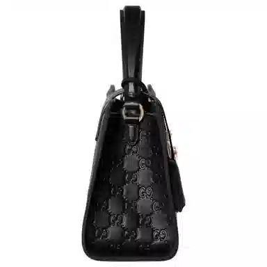GUCCI Padlock Medium Shoulder Bag Black