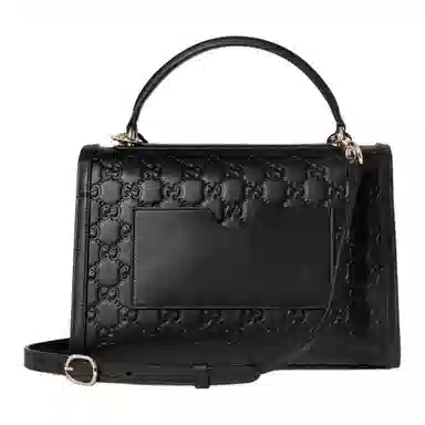 GUCCI Padlock Medium Shoulder Bag Black