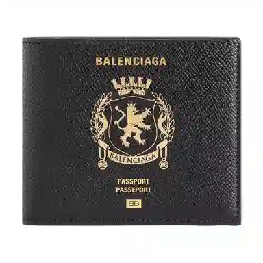 Balenciaga Passport Wallet Black