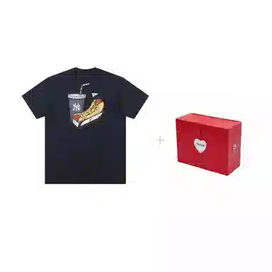 New Era x MLB Letter Print T-Shirt Navy