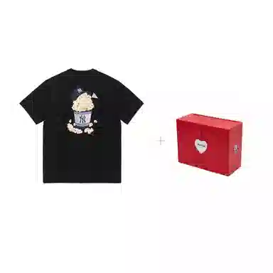 New Era x MLB Yankees Cartoon Tee Black