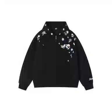 FORNINES Embroidered Hoodie Jacket
