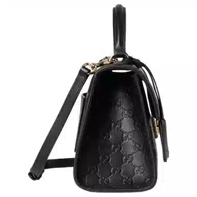 GUCCI Padlock Medium Shoulder Bag Black