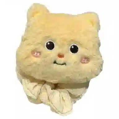 希铃 甜妹小熊黄色毛绒百搭 聚酯纤维 发圈 女款