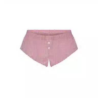 SKIMS FW25 COTTON POPLIN MICRO SHORT SLEEP SET