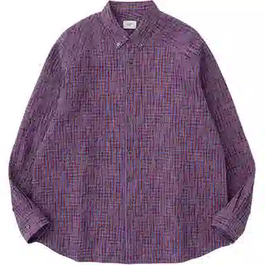 COMMON SCENTS Plaid Loose Fit Shirt